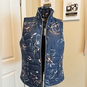 Floral Navy Women's Vest Christopher and Bank